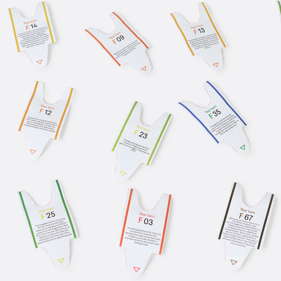 Couverture du livre sur les faits curieux LGBTQ+, design coloré.