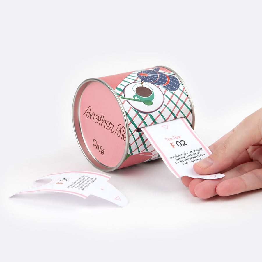 Couverture du livre avec illustrations de grains de café