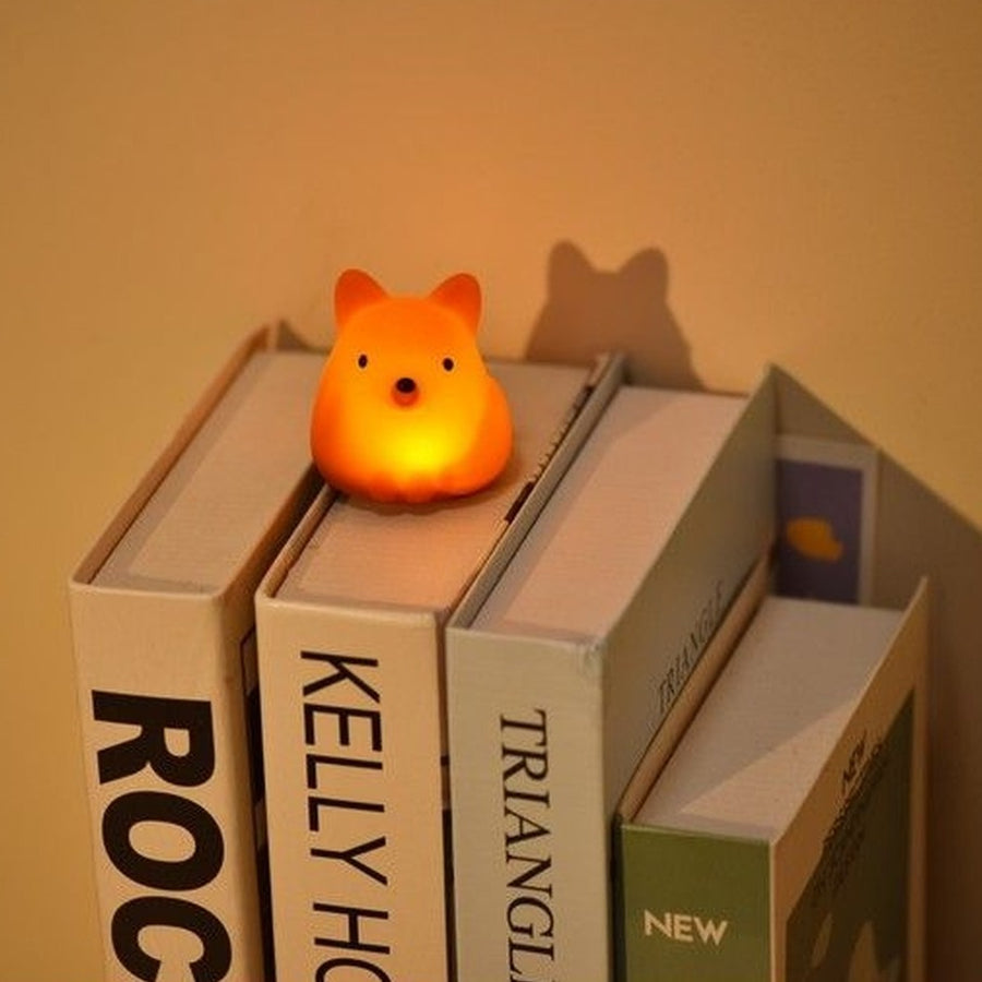 Mini veilleuse renard avec texture douce et couleurs changeantes