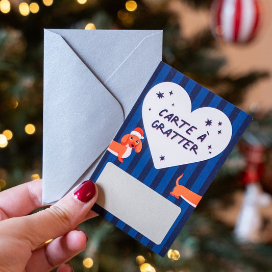 Carte à gratter - Le Père Noël t'a mis tout en haut de la liste des gens géniaux