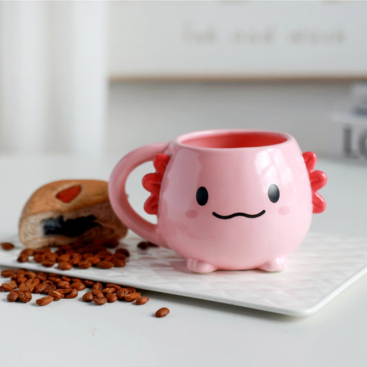 Mug Axolot avec motif animalier et anses en forme de nageoires