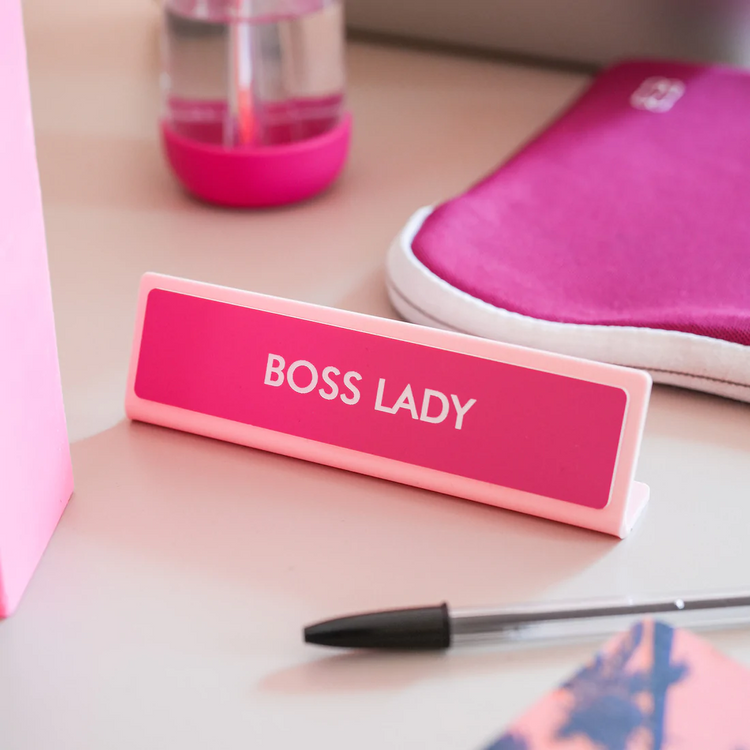 Plaque de bureau Boss Lady - Mieux Que Des Fleurs