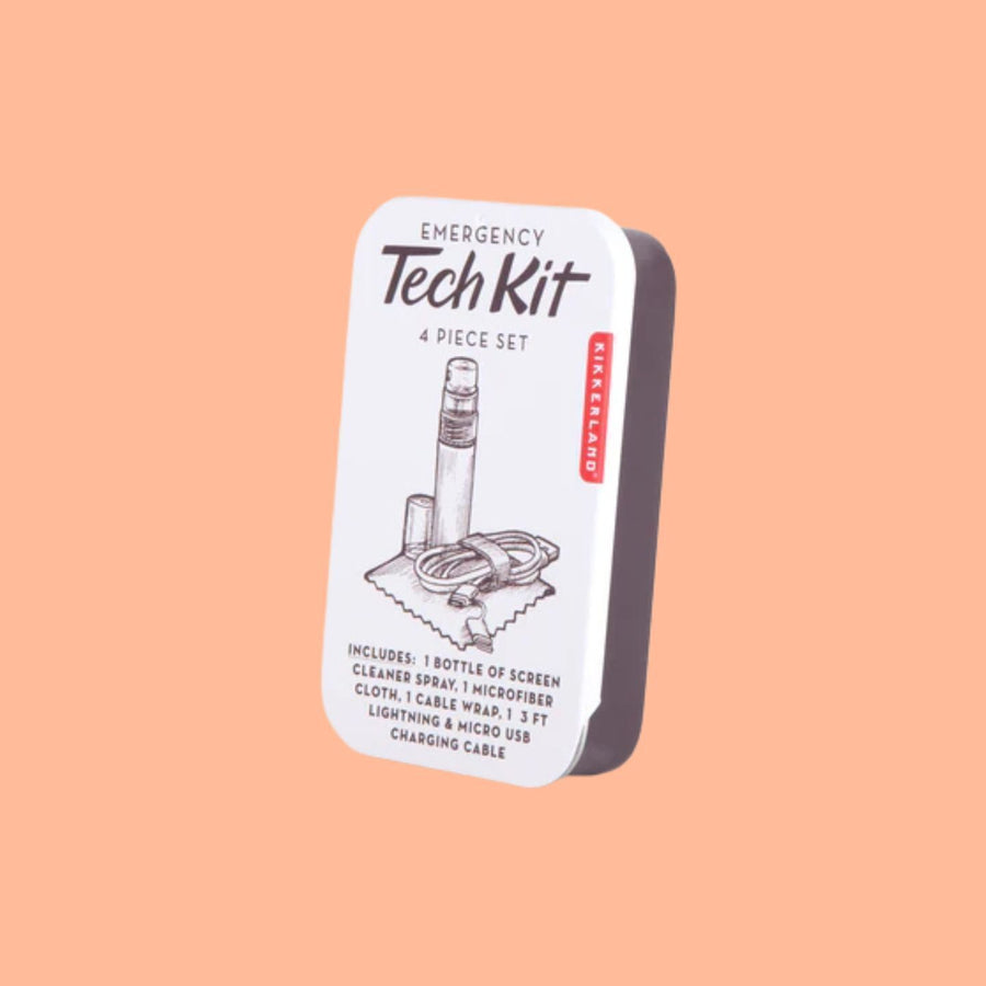 Kit de secours pour téléphone avec câble USB et chiffon en microfibre