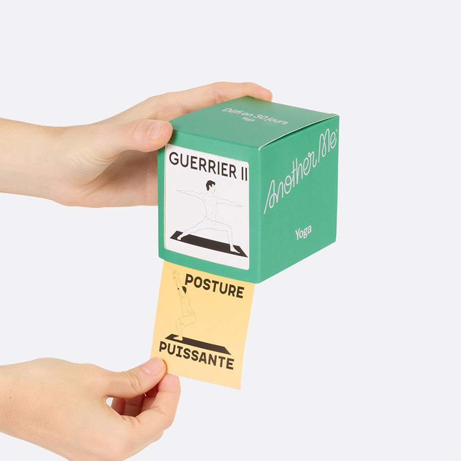 Illustration des défis de yoga avec des postures variées.