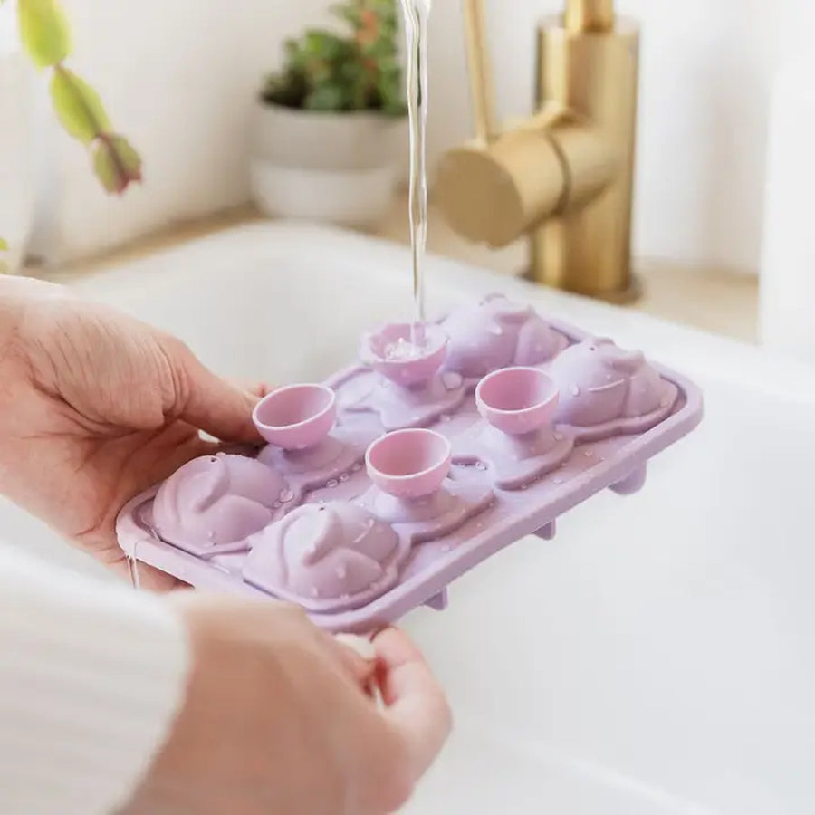 Moule à glaçons en forme de chats, vue de dessus