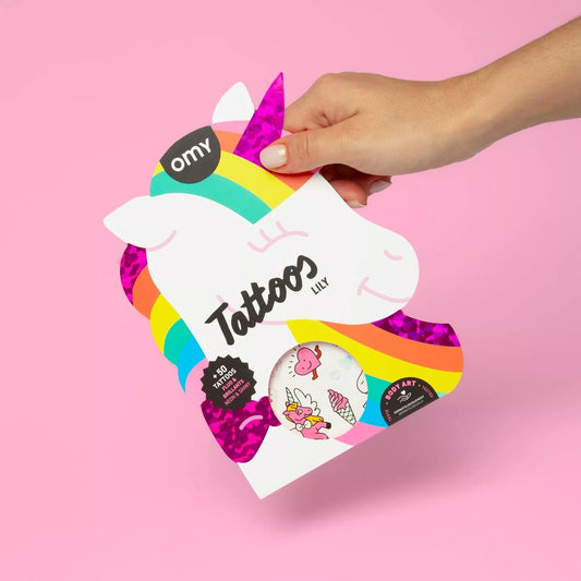 Tatouages éphémères licorne