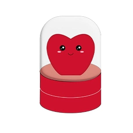 Tampon en forme de coeur avec un design délicat et élégant