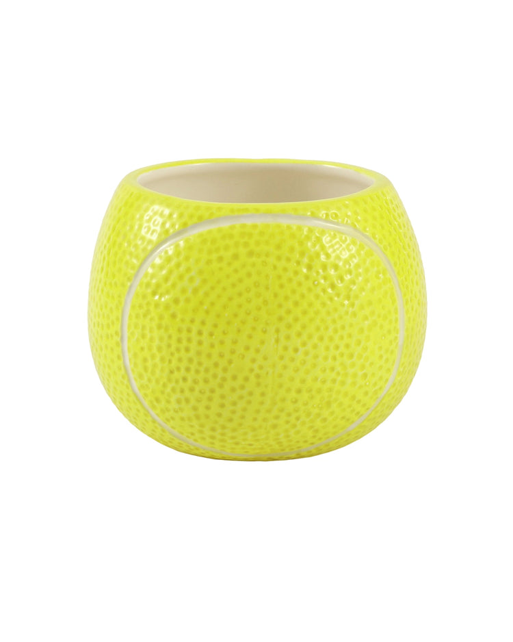Mug Tennis avec motif de raquette sur fond blanc