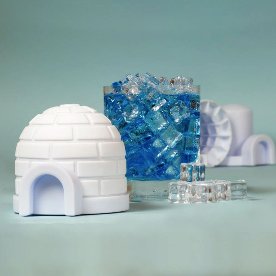 Moule à glaçons igloo avec détails en relief et forme originale