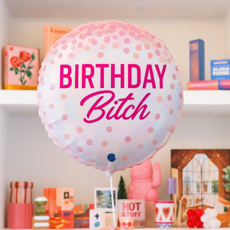 Ballon Happy Birthday Bitch