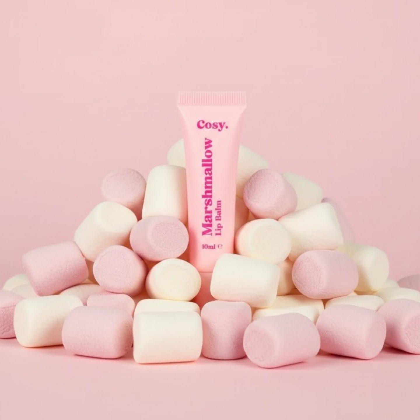 Baume à lèvres Marshmallow avec texture crémeuse et douce