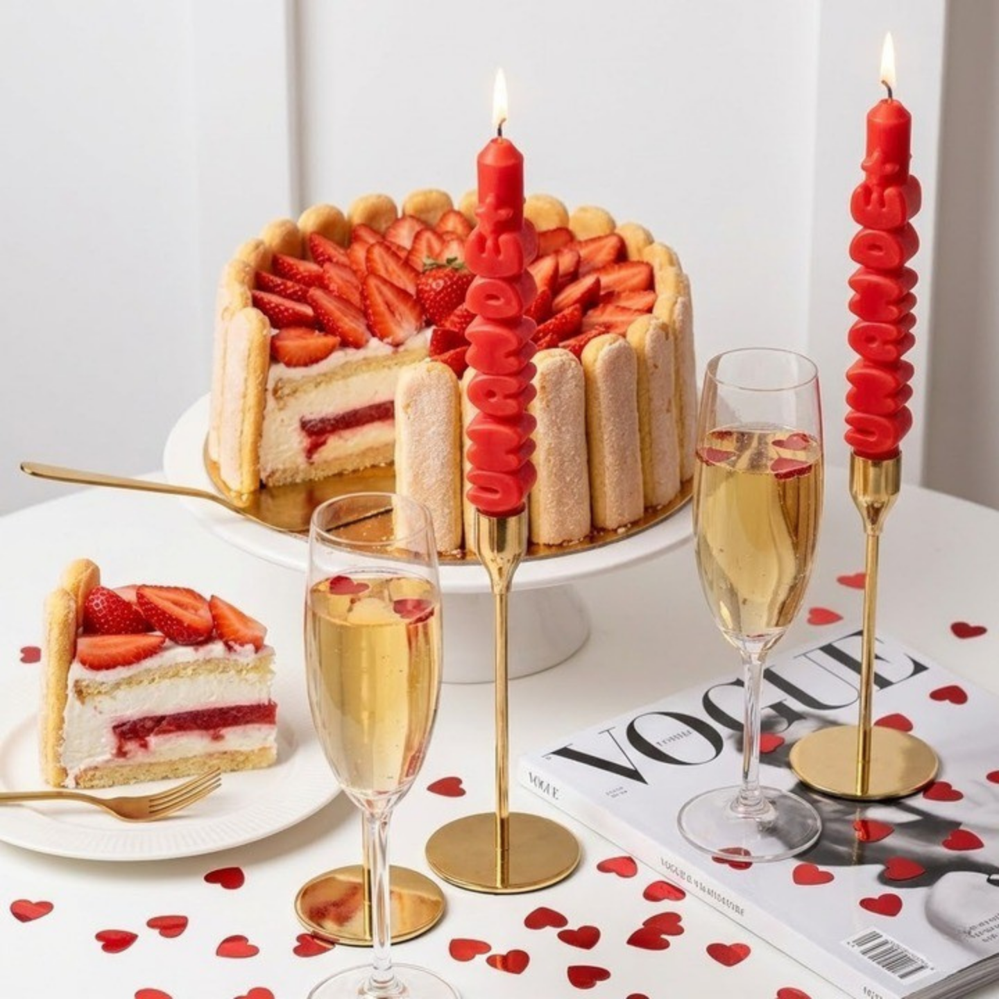 Bougie anniversaire 'un an de +' avec design élégant et coloré