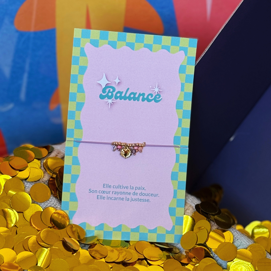 Bracelet Astro Balance en acier inoxydable, vue de près