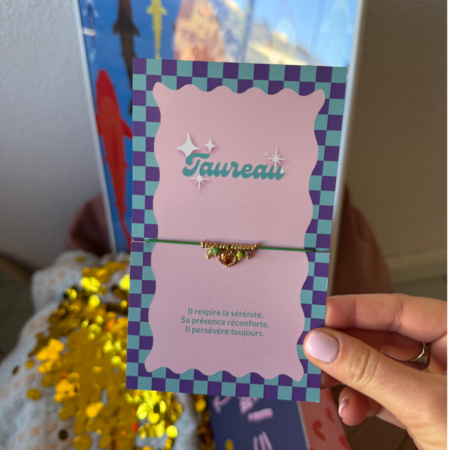 Bracelet en acier inoxydable avec motif Taureau élégant