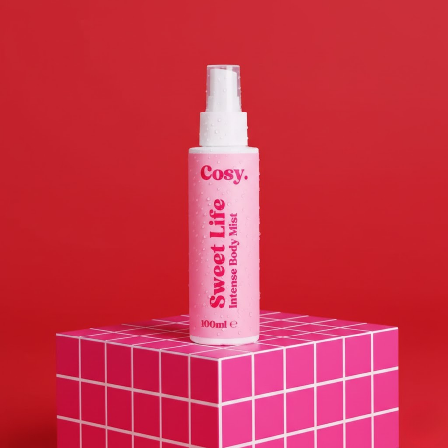 Brume corporelle Sweet Life avec flacon élégant et vaporisateur