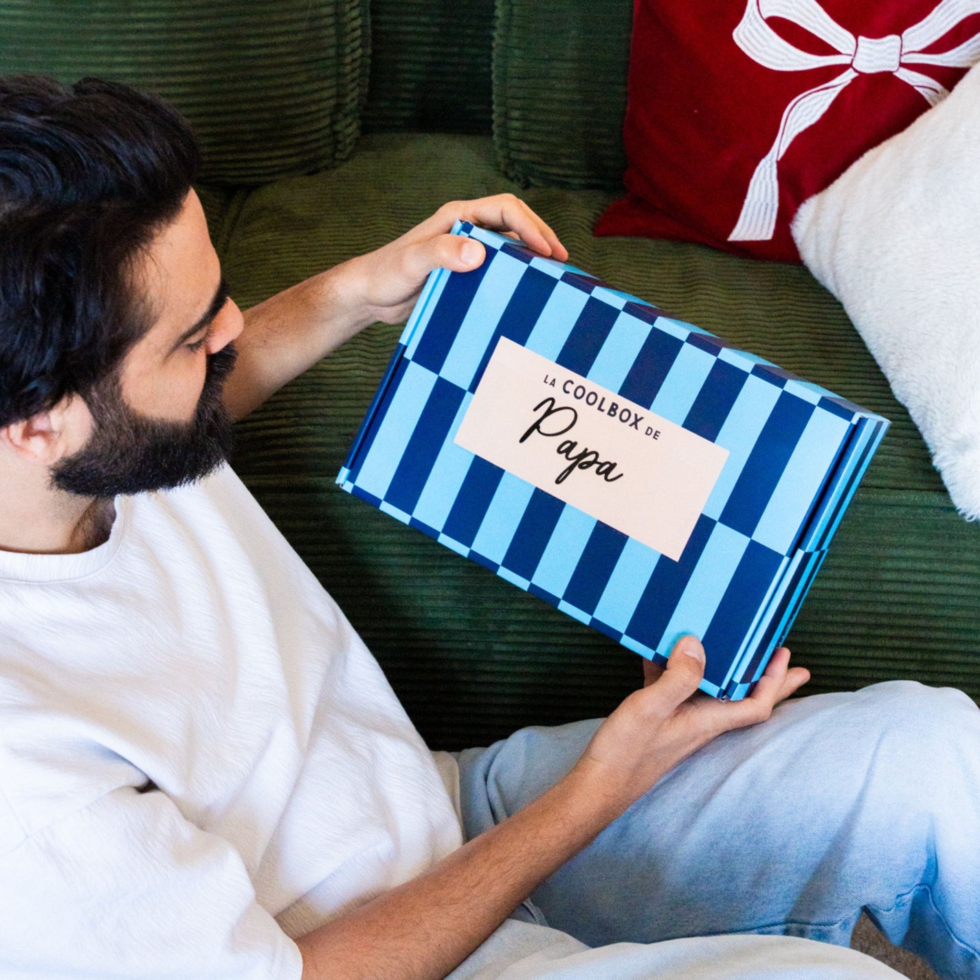 Coffret cadeau pour papa avec divers articles assortis
