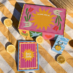 Coolbox personnalisée avec motif coloré et espace pour texte