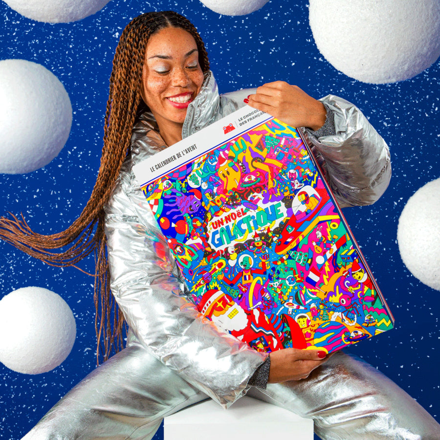 Calendrier de l'Avent avec illustrations colorées et amusantes