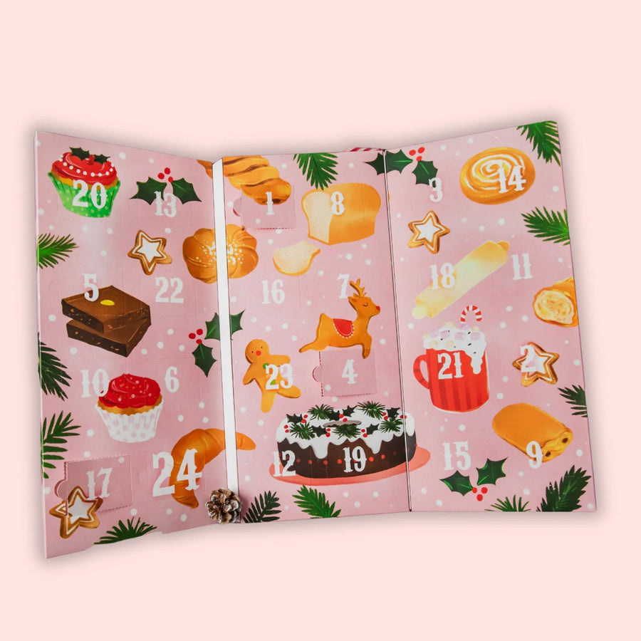 Calendrier de l'Avent avec sachets de thé en forme de trésors