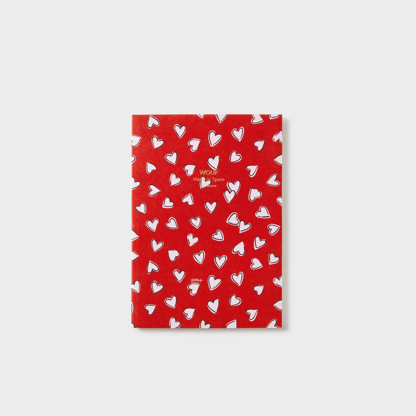 Carnet red summer coeurs