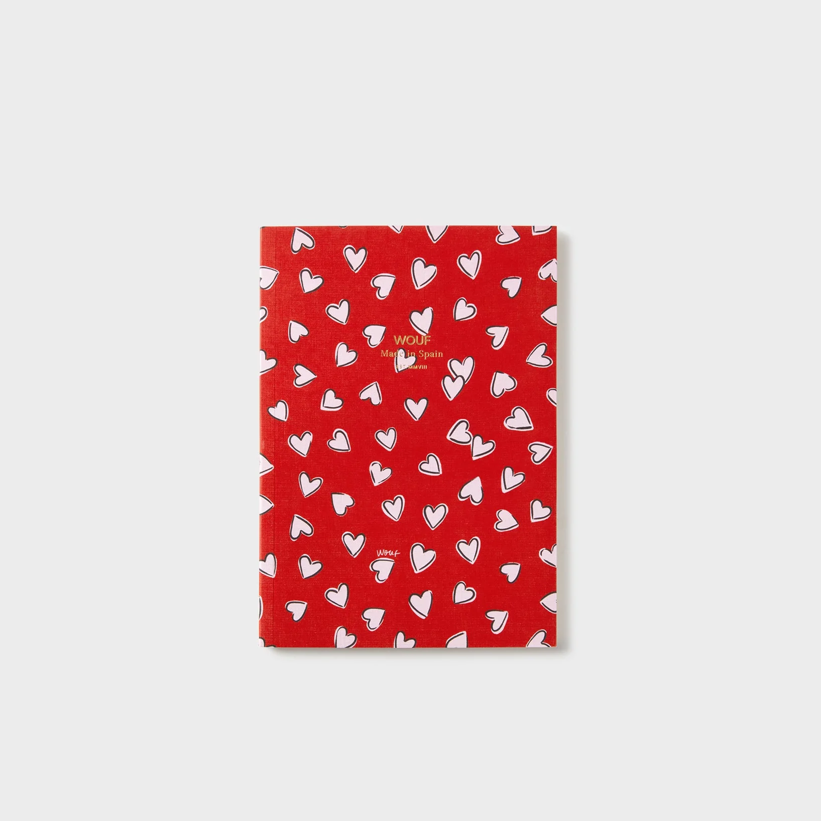 Carnet red summer coeurs