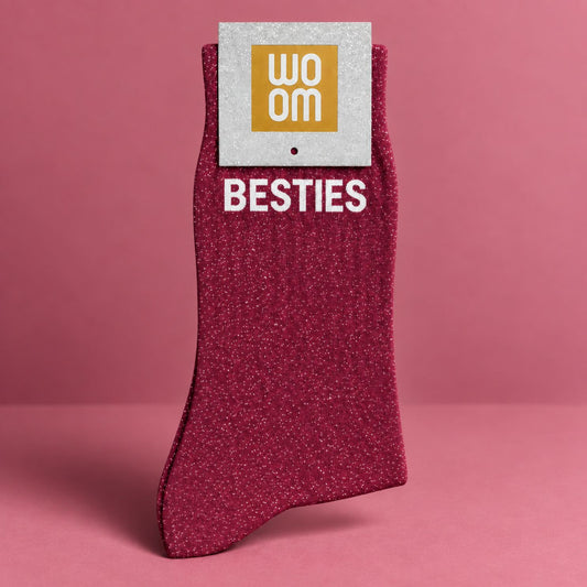 Chaussettes à paillettes Besties avec motif scintillant