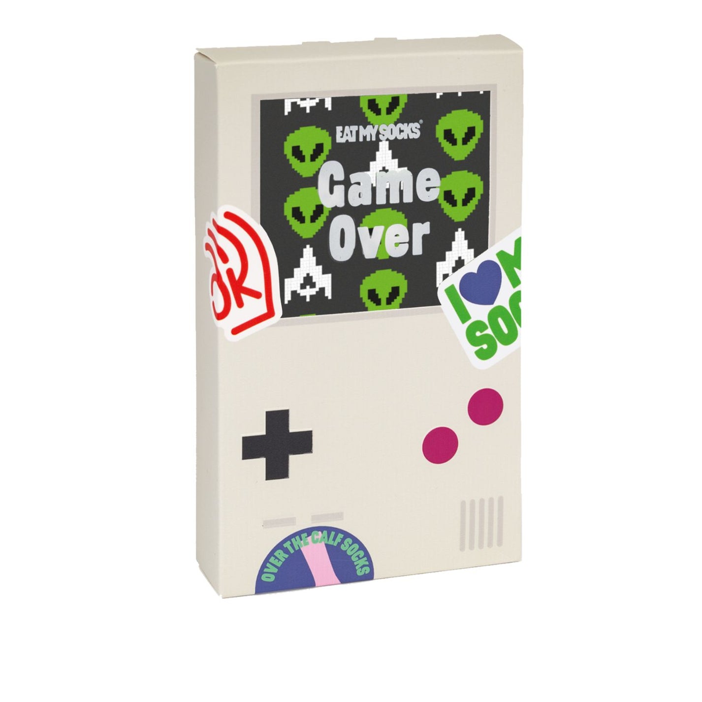 Chaussettes à motif Game Boy avec détails pixelisés