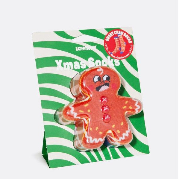 Chaussettes motif pain d'épices avec détails festifs