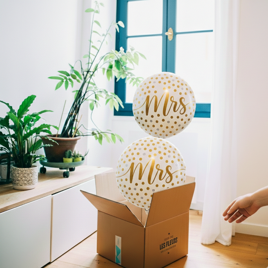 Pack de ballons 'Madame & Madame' en pleine célébration