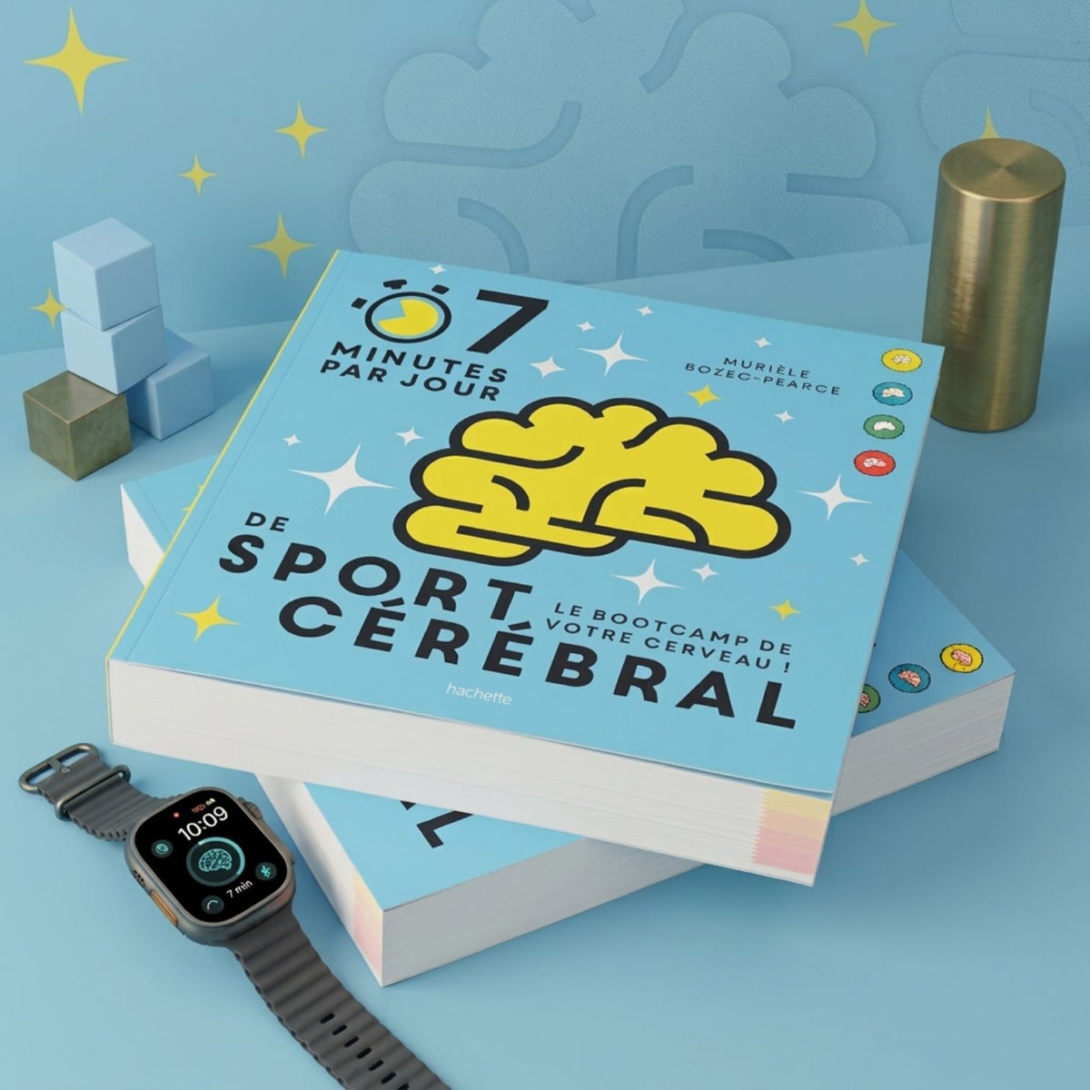 Couverture du livre sur l'entraînement cérébral, vue de face