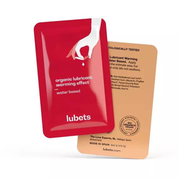 Boîte de lubrifiant bio avec design élégant et pratique.