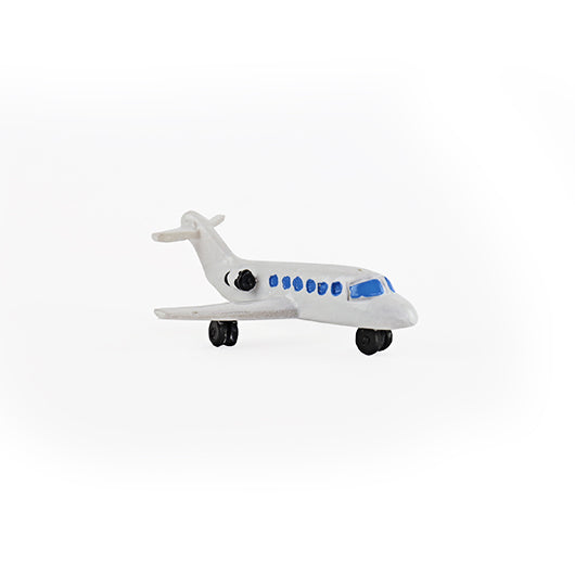 Mini jet privé de poche avec détails argentés brillants