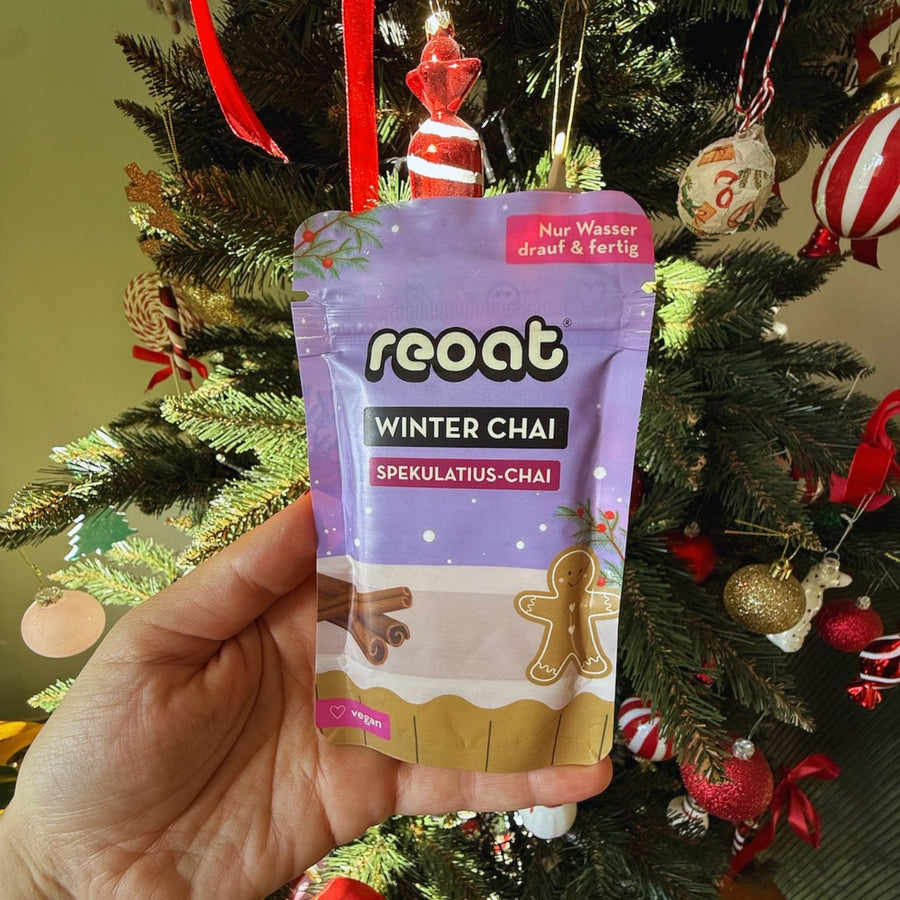 Mini Winter Chaï en sachet avec motifs hivernaux