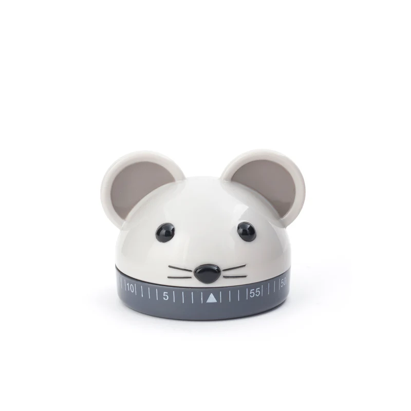 Minuteur en forme de souris avec oreille en relief