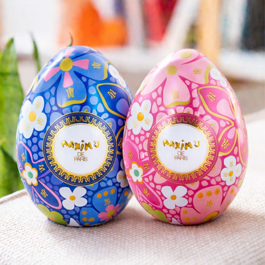 Oeuf en chocolat Mosaïque de Maxim's, détail de la texture brillante