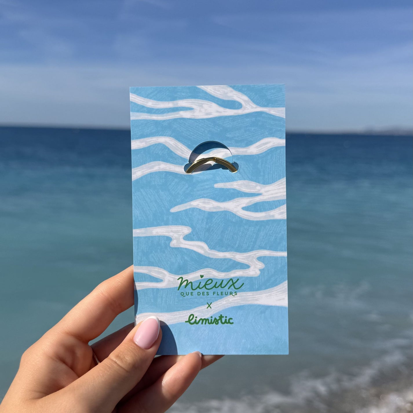 Porte-clé en forme de soleil avec message 'Petit Soleil