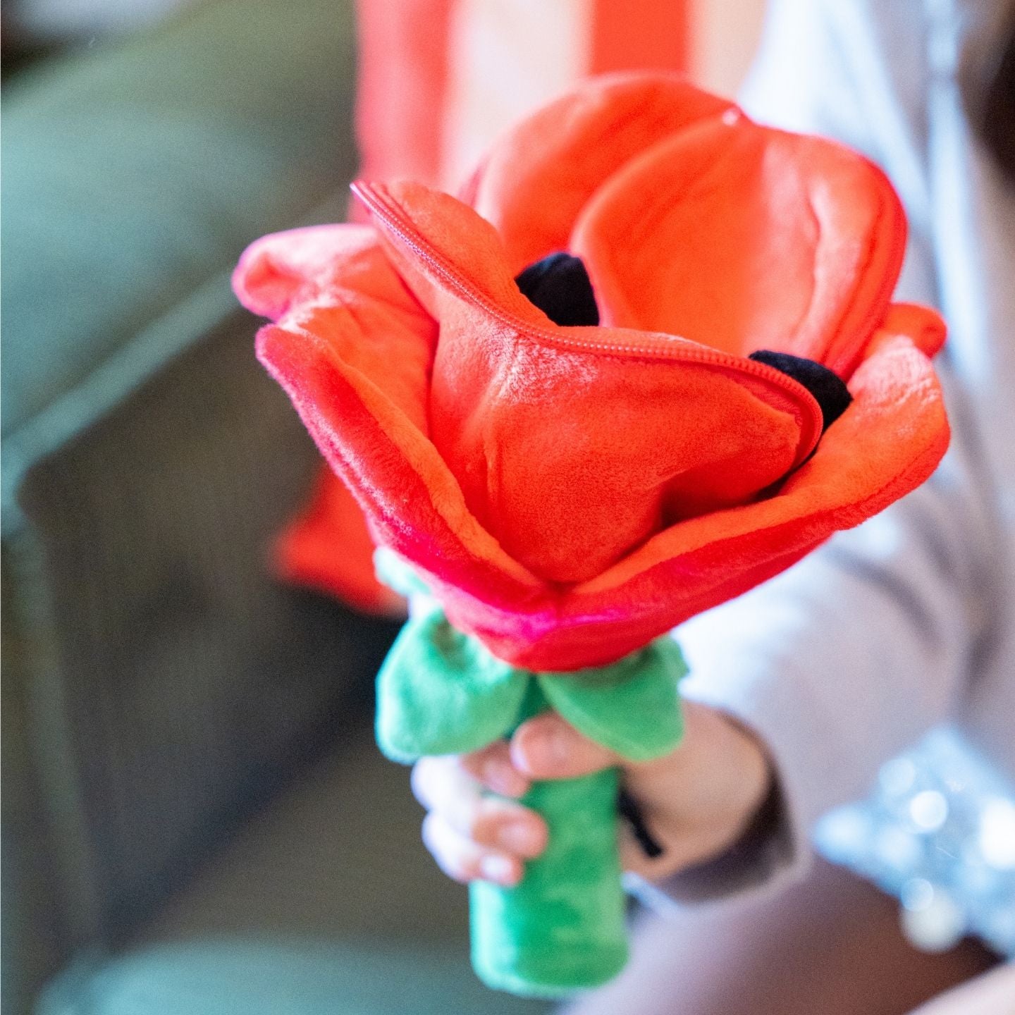 Peluche 2 en 1 Coeur et Fleur