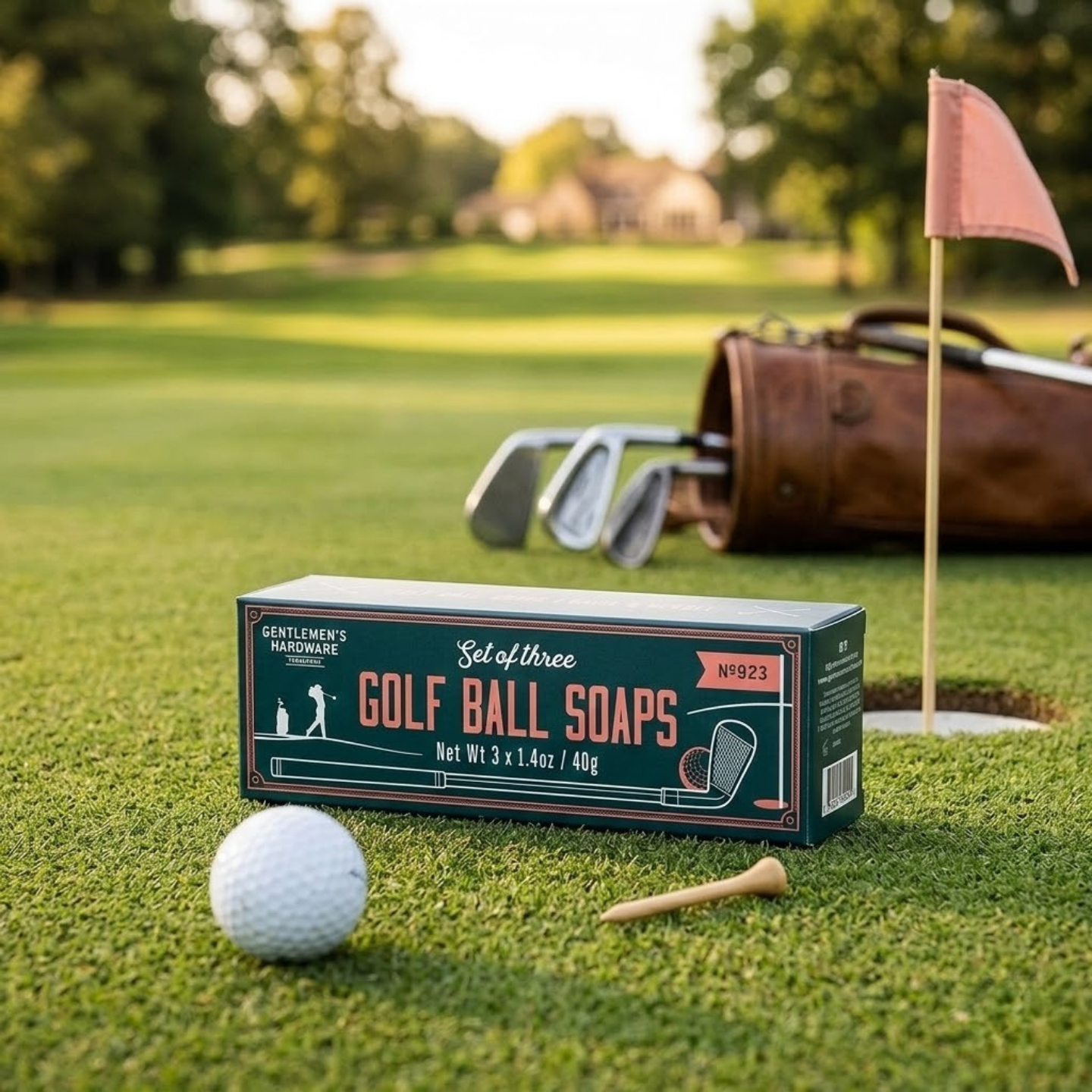 Savons en forme de balle de golf avec texture détaillée