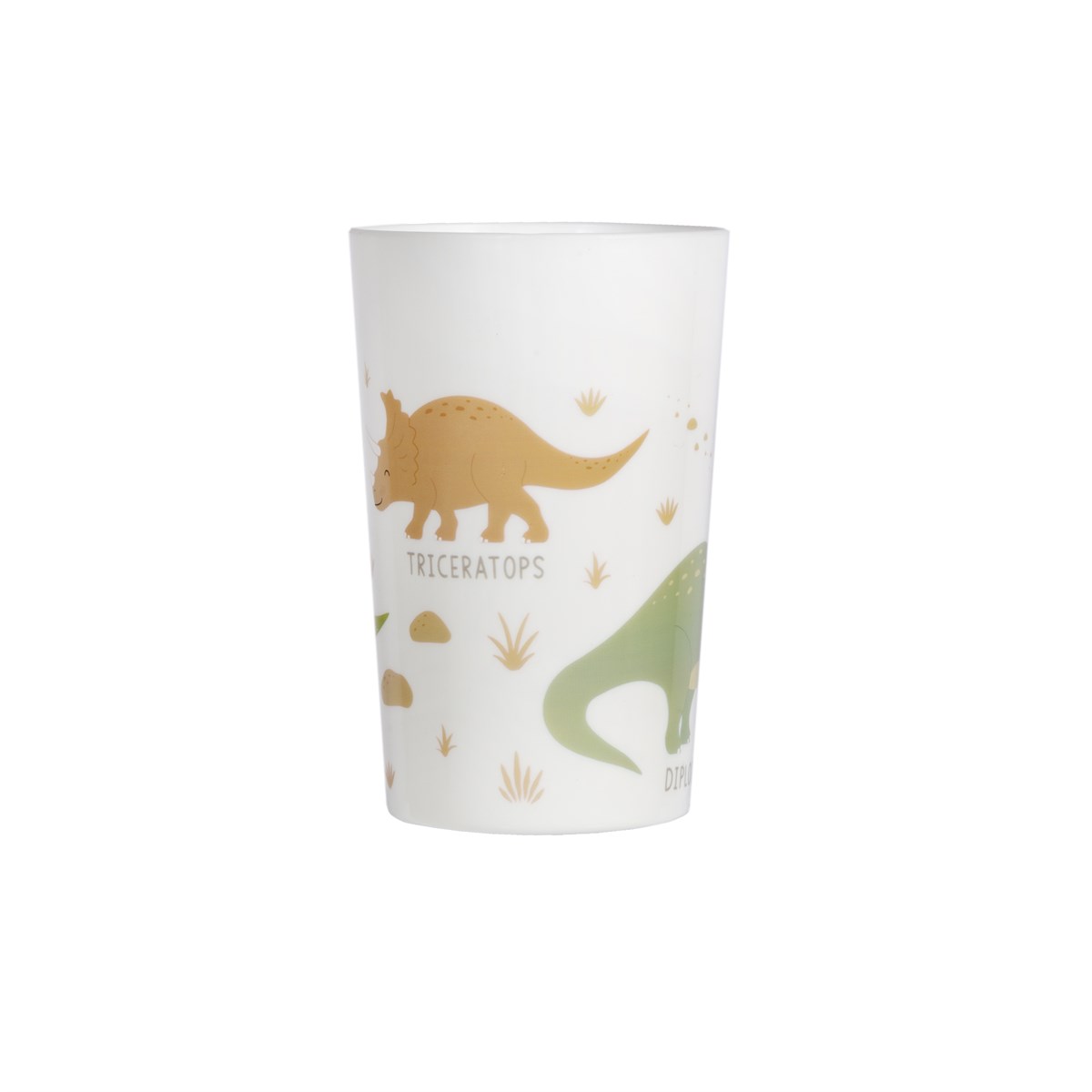 Set repas bébé avec motifs de dinosaures colorés.