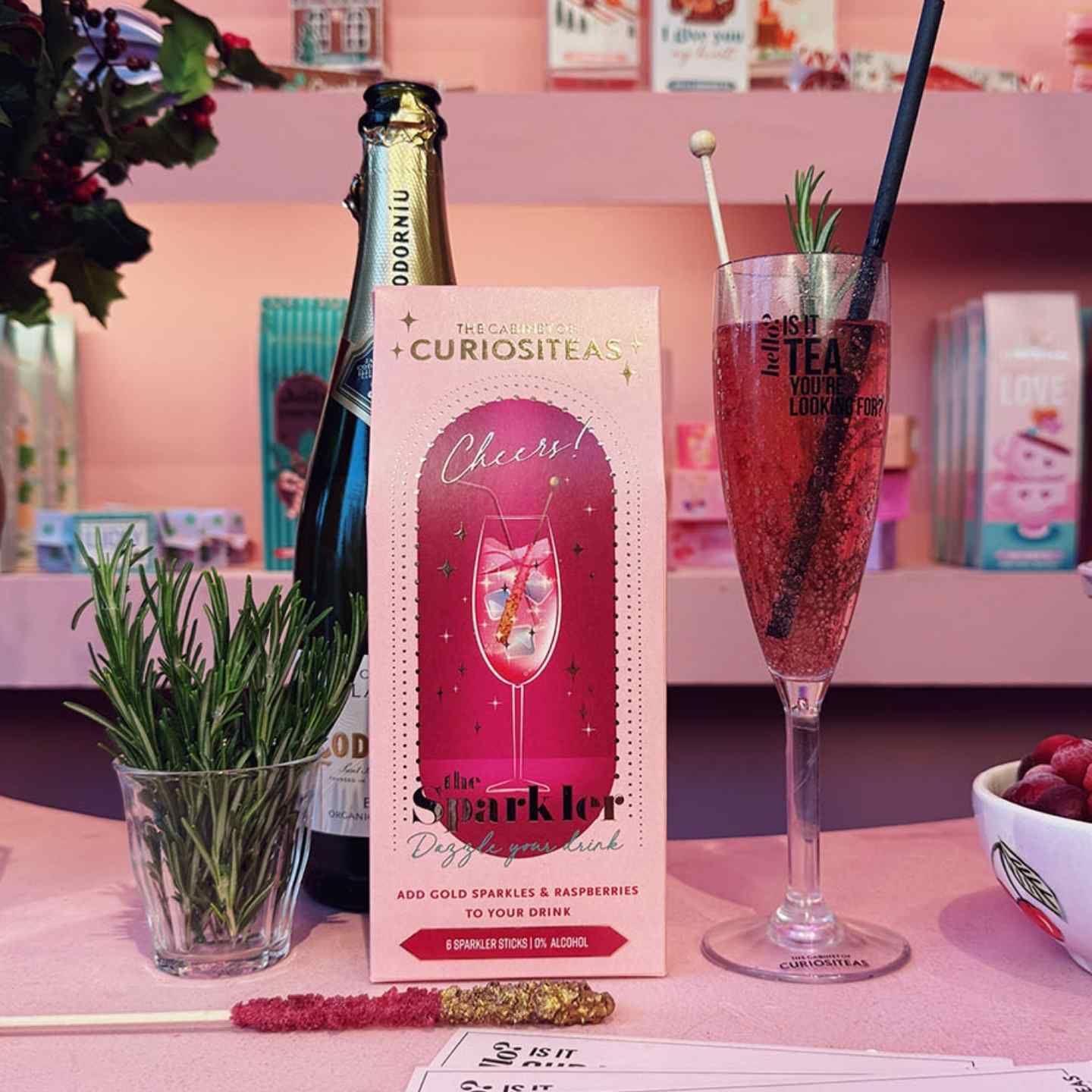 Sticks paillettes pour cocktails et mocktails