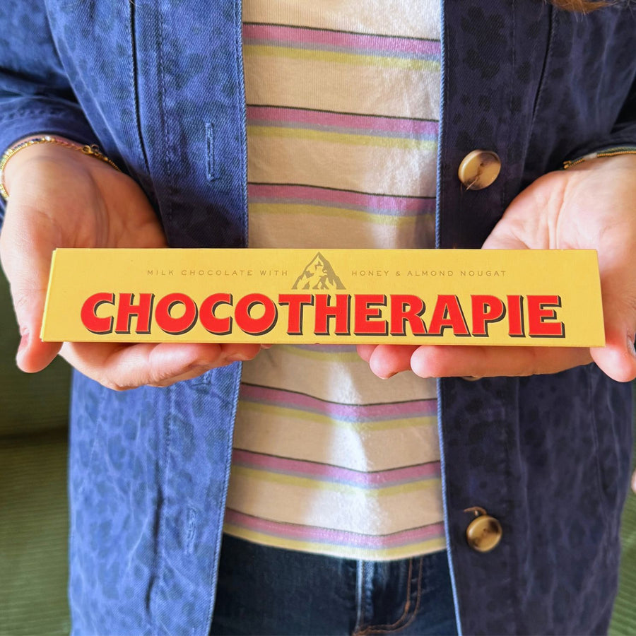 Barre Toblerone Chocothérapie avec son emballage emblématique