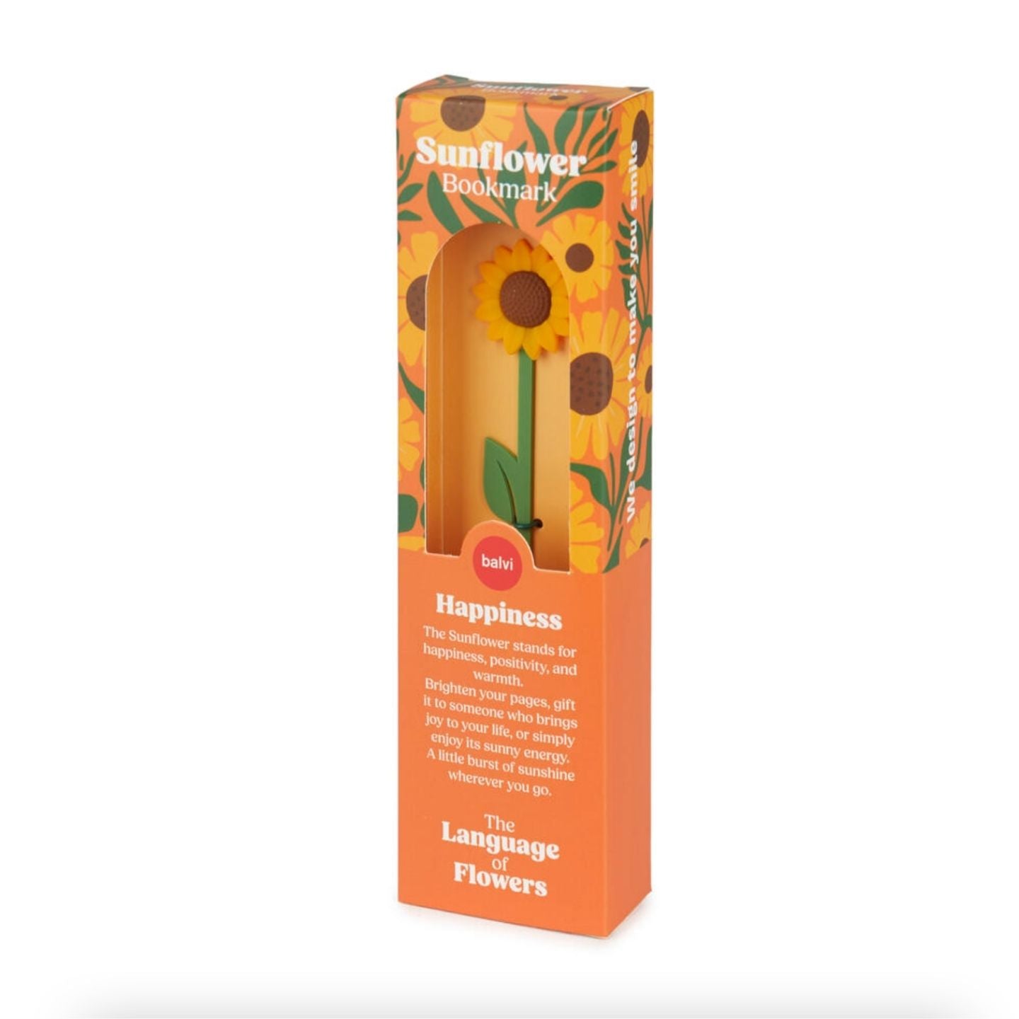 Marque-page tournesol en relief, ajoutant une touche joyeuse