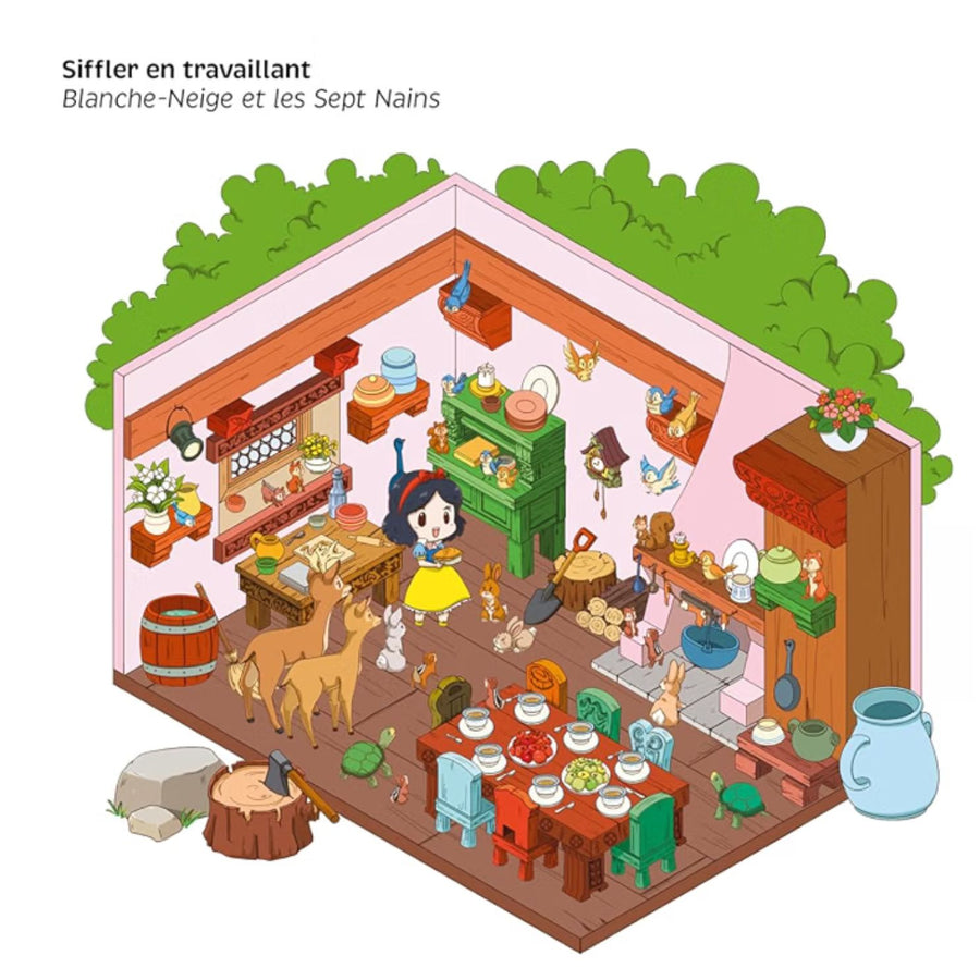 Stickers Disney avec Aurore et Philippe sur fond pastel