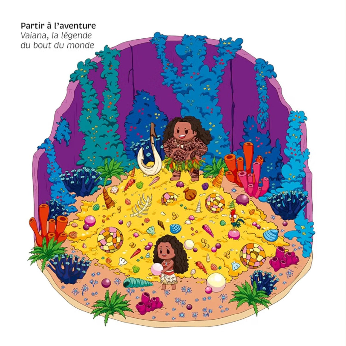 Stickers Disney avec Aurore et Philippe sur fond pastel