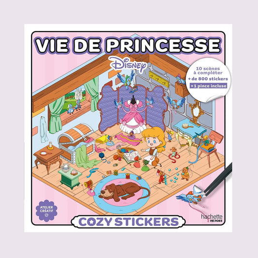 Stickers Disney avec Aurore et Philippe sur fond pastel