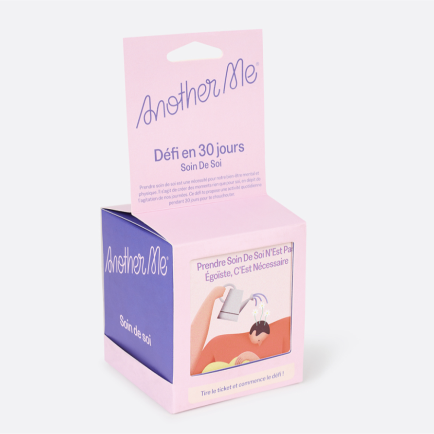 Couverture du défi self-care avec illustrations colorées