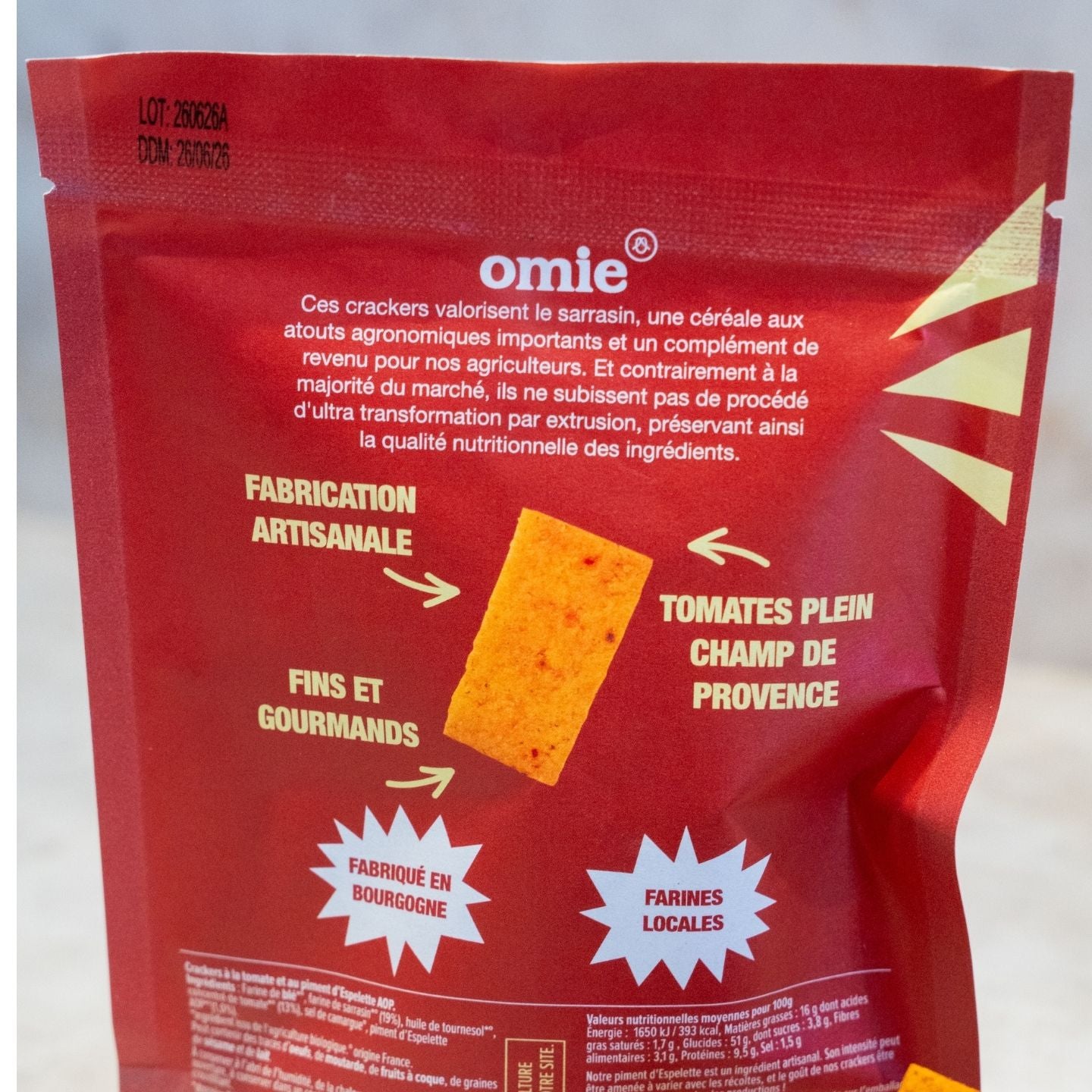Crackers tomate AOP bio