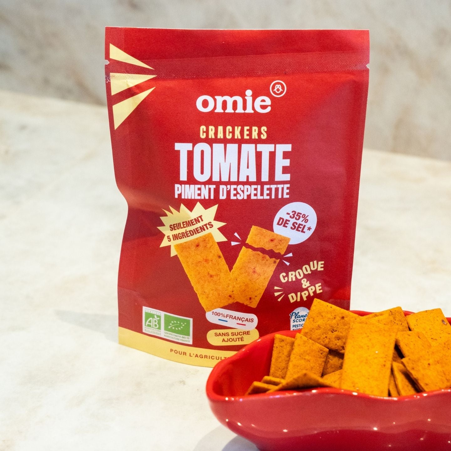 Crackers tomate AOP bio