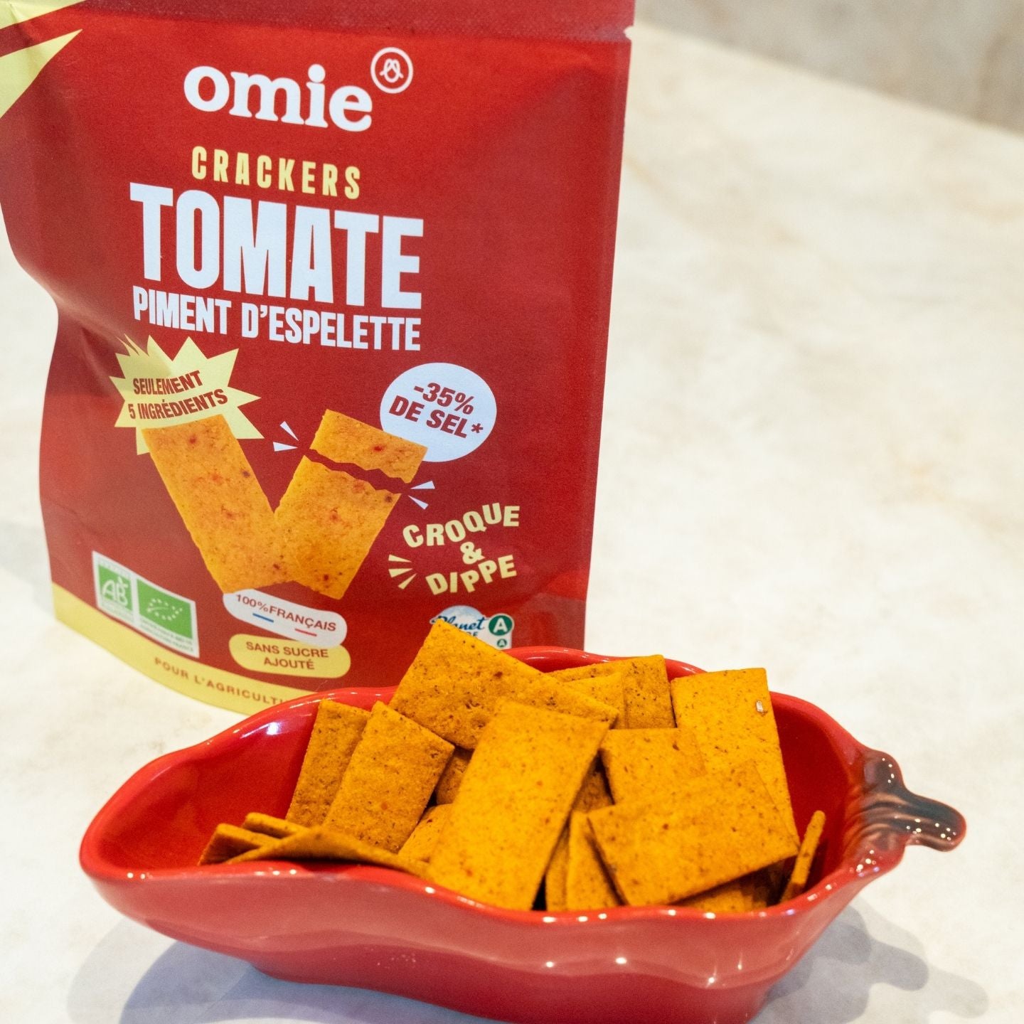 Crackers tomate AOP bio