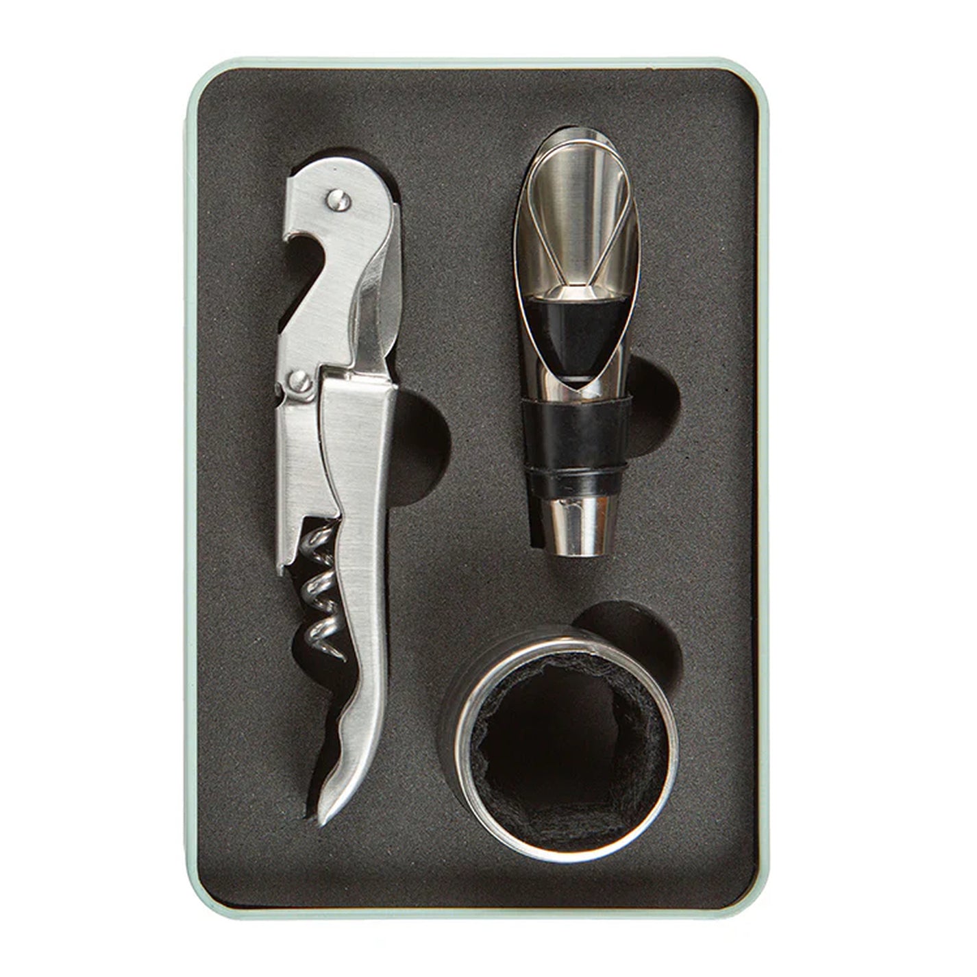 Kit de vin en métal avec accessoires élégants et pratiques